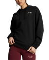 Puma Live In Hoodie Womens Black Cotton Logo Long Sleeve Pullover Gbo120 In Black