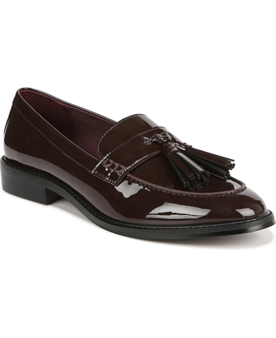 Franco Sarto Carolyn Low Loafers In Hickory Brown Faux Leather