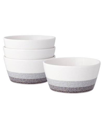 Noritake Colorscapes Layers Cereal Bowl Set Of 4 In Charcoal