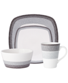 NORITAKE COLORSCAPES LAYERS 4 PIECE SQUARE PLACE SETTING