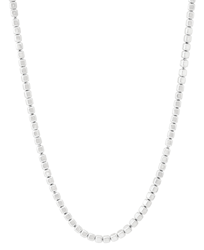 Giani Bernini Cube Link 16" Chain Necklace, Created For Macy's In Silver