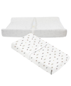 KUSHIES BABY BOYS OR BABY GIRLS CONTOUR CHANGING PAD WITH SUN PRINT CHANGING PAD COVER, 2 PIECE SET