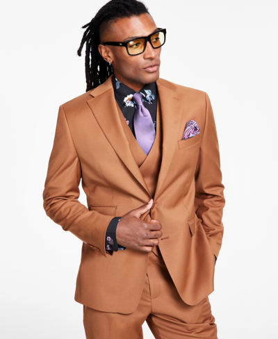 Tayion Collection Men's Classic-fit Copper Suit Separates Jacket