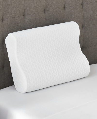 Prosleep Classic Support Contour Memory Foam Pillow, Standard/queen In White