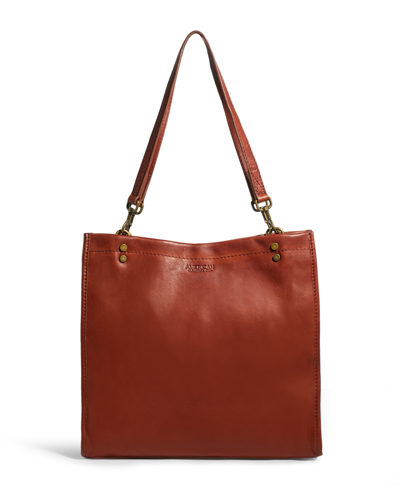 American Leather Co. Women's Hope Tote Bag In Brandy Smooth