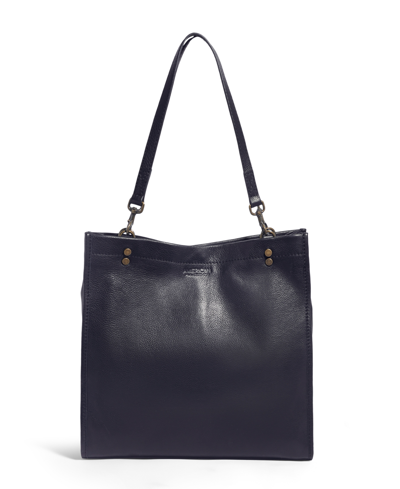 American Leather Co. Women's Hope Tote Bag In Dark Navy Smooth