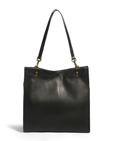 American Leather Co. Women's Hope Tote Bag In Black Smooth