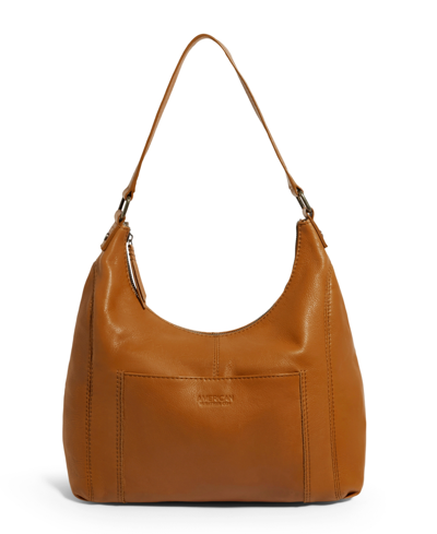 American Leather Co. Women's Blake Hobo Bag In Cafe Latte Smooth