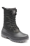 Karl Lagerfeld Water Resistant Camo Boot In Black
