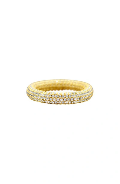 Adornia Cz Eternity Band Ring In Gold