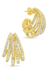 Sterling Forever Jenny Statement Hoop Earrings In Gold