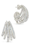 Sterling Forever Jenny Statement Hoop Earrings In Silver