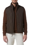 Andrew Marc Hampden Quilt Vest In Jungle
