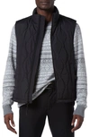 Andrew Marc Hampden Quilt Vest In Black