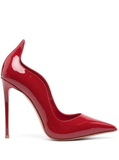 Le Silla Ivy 120mm Suede Pumps In Red
