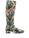 LA DOUBLEJ EDIE 40MM FLORAL-JACQUARD BOOTS