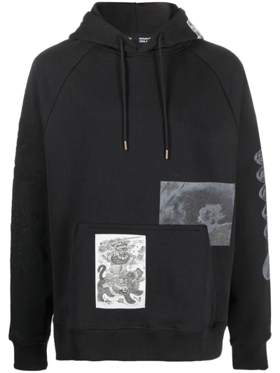 Etudes Studio Racing Batia Suter Organic Cotton Hoodie In Black