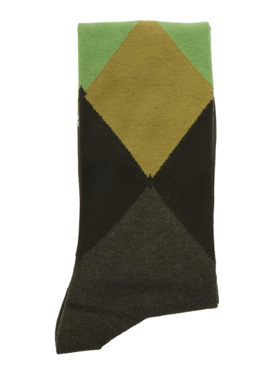 Ballantyne Argyle Socks In Green