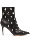 GIANVITO ROSSI 150MM EYELET-EMBELLISHED ANKLE BOOTS