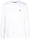 LACOSTE LOGO-EMBROIDERED SWEATSHIRT