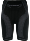 Misbhv Womens Muted Black Sport Logo-print Stretch-woven Shorts