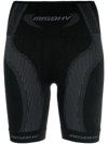 Misbhv Womens Muted Black Sport Logo-print Stretch-woven Shorts In Black