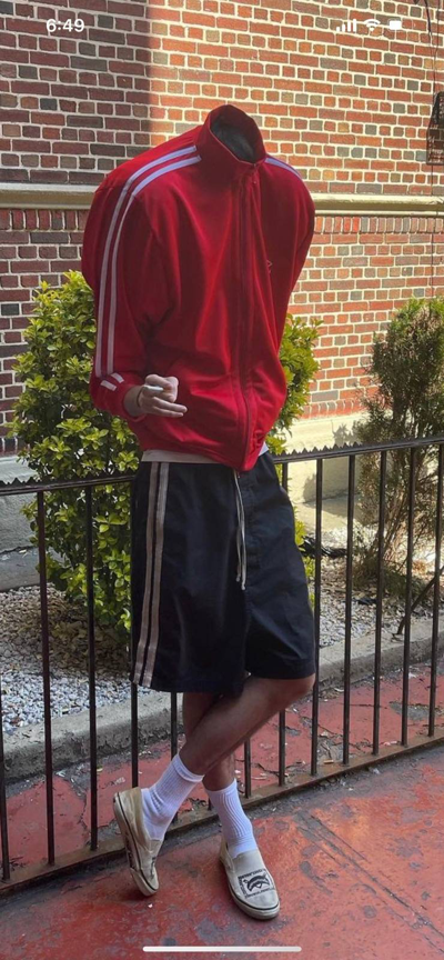 Pre-owned Doublet Invisible Shoulder Track Jacket In Red