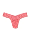 Hanky Panky Signature Lace Original Rise Thong Guava Pink In Pink