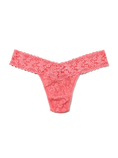 Hanky Panky Signature Lace Low Rise Thong Guava Pink