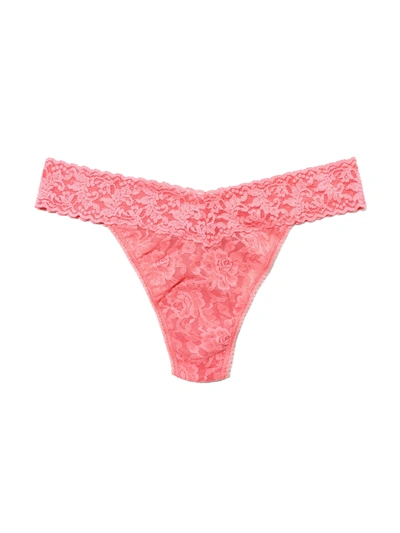 Hanky Panky Signature Lace Original Rise Thong Guava Pink