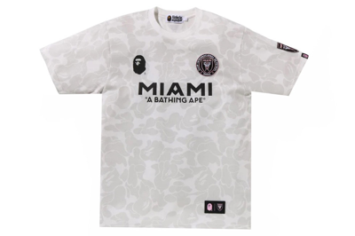 Pre-owned Bape X Inter Miami Cf Camo Tee White