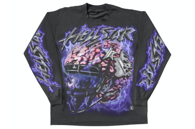 Pre-owned Hellstar Powered By The Star L/s Tee Black