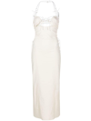 Jacquemus Robe Ruban Midi Drss Cutout Sides White In White