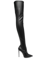 Le Silla Eva Thigh-high Leather Boots In Schwarz