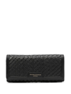 ASPINAL OF LONDON LONDON PURSE INTERWOVEN-LEATHER WALLET