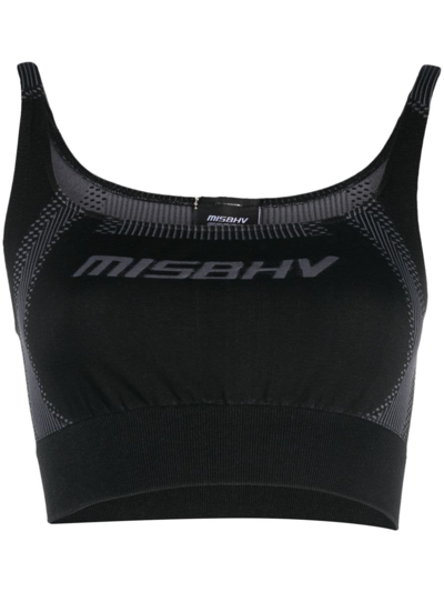 Misbhv Logo-print Sports Bra In Black
