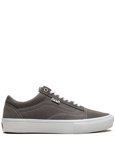 Vans Skate Old Skool "pewter/true White" Sneakers In Grau