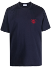 Family First Heart T-shirt In Blue