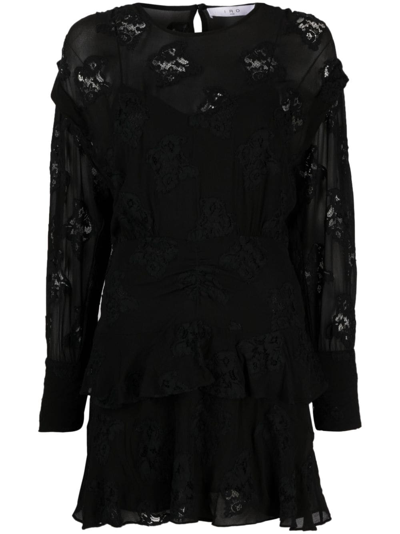 Iro Levoca Guipure-lace A-line Dress In Schwarz