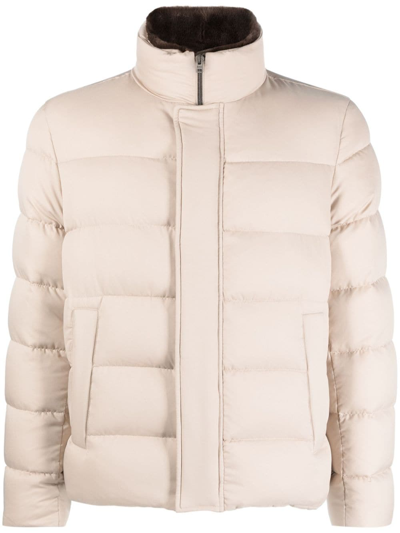 Herno Padded Goose-down Jacket In Nude