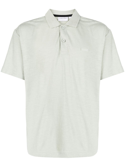 Calvin Klein Short-sleeved Polo Shirt In Grün