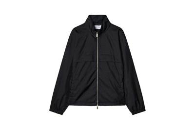 Pre-owned Off-white Zip-fastening Long-sleeve Jacket Black