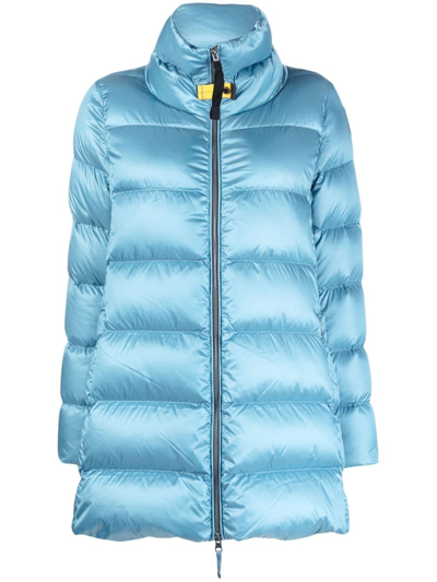 Parajumpers Aline Zip-up Padded Coat In Blue