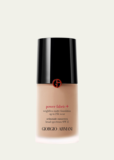 Armani Collezioni Power Fabric+ Matte Foundation With Broad-spectrum Spf 25 In 525