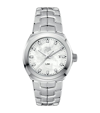 TAG HEUER TAG HEUER STAINLESS STEEL, DIAMOND AND MOTHER-OF-PEARL LINK WATCH 32MM