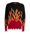 HACULLA DISTRESSED WOOL FLAMES SWEATER