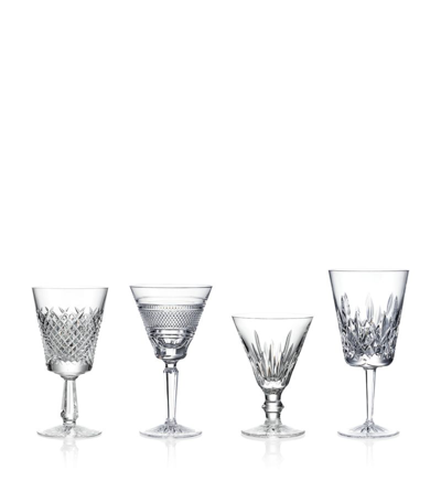 Waterford Set Of 4 Crystal Heritage Mastercraft Mixed Wine Glasses In Clear