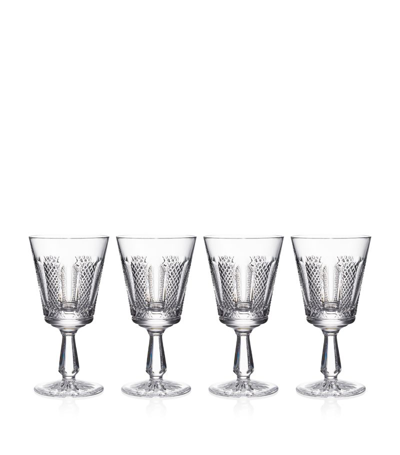 Waterford Set Of 4 Crystal Hibernia Mastercraft Wine Glasses (280ml) In Clear