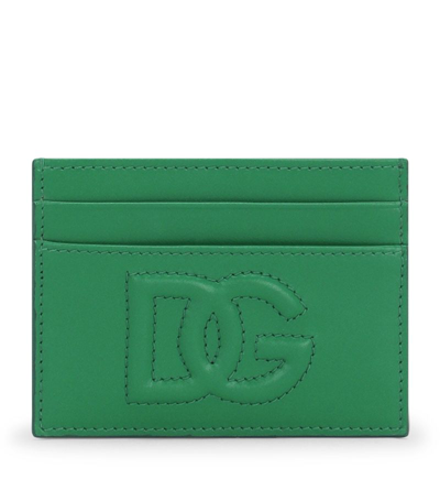 Dolce & Gabbana Leather Cardholder In Multi