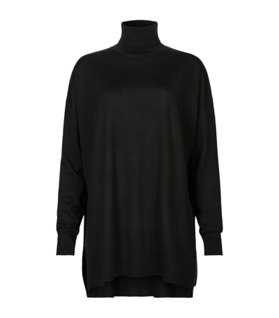 Allsaints Merino Wool Gala Sweater In Black